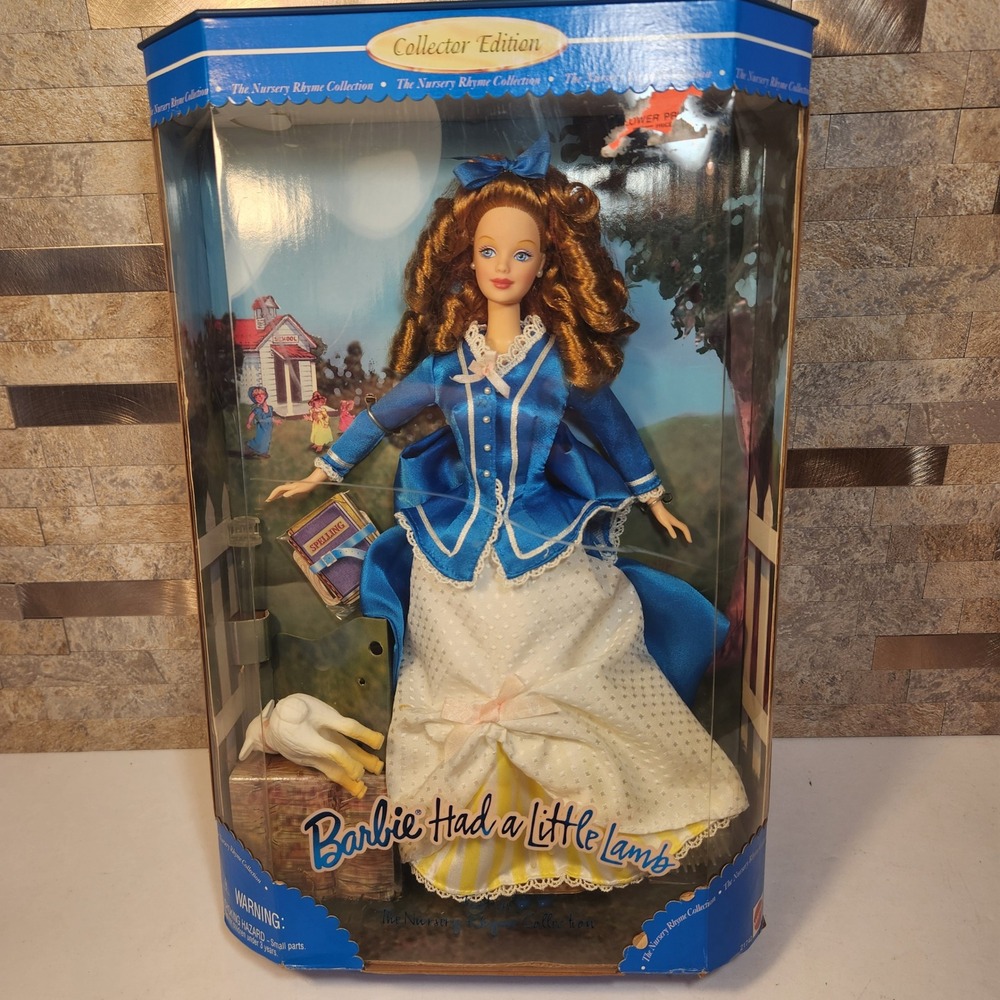 Mattel Barbie Had a Little Lamb 1998 Nursery Rhyme Collection Doll 21740 NIB